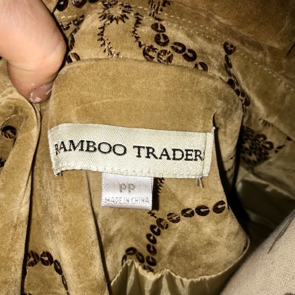 Bamboo Traders Sequin Brown Jacket - image 6